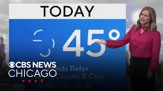 Windy Friday morning in Chicago