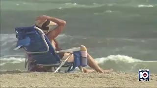 Windy weather brings rough waves to South Florida beaches
