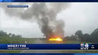 Winery destroyed by fire in North Carolina