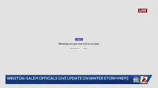 Winston-Salem officials give winter storm update