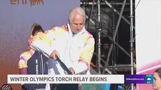 Winter Olympics torch relay begins