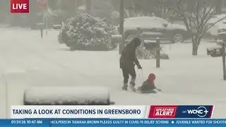 Winter storm brings heavy snow to Greensboro, NC | Weather Impact Alert