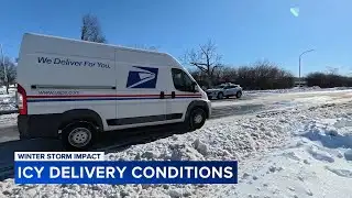 Winter storm creates hazardous conditions for mail carriers, delivery drivers