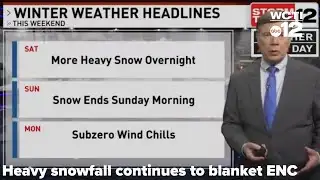 Winter storm intensifies overnight across eastern North Carolina