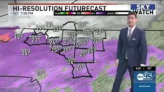 Winter Storm moves closer to North Carolina; Friday evening update