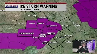Winter storm Saturday evening update | KXAN First Warning Weather
