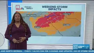 Winter storm update at 3pm | Forecasting winter weather entering north Georgia