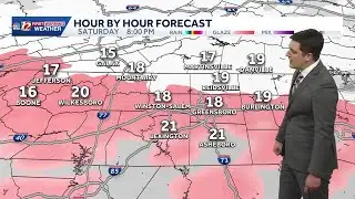 Winter storm warnings in the Triad