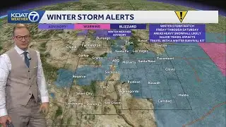 Winter storm watches issued across New Mexico