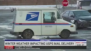 Winter weather impacts USPS mail delivery in Triad