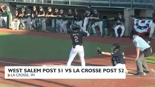 Wisconsin Legion Baseball: West Salem Post 51 vs. La Crosse Post 52
