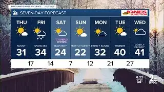 WMAR-2 News Dylan Robichaud Wednesday night weather