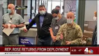 WNBC: Rep. Max Rose returns from National Guard
