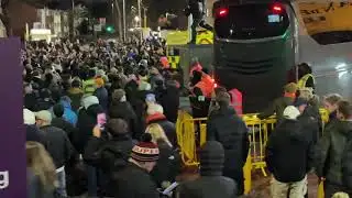 Wolves Fans Protest starts outside the Billy Wright Stand 