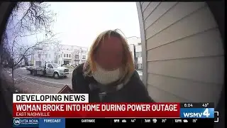 Woman broke into home during power outage