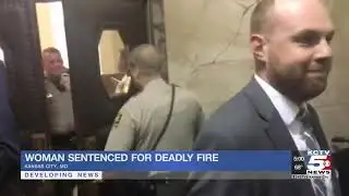 Woman given 74 years for blaze that killed 2 firefighters