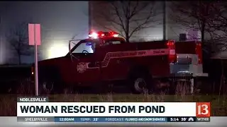 Woman meets rescuers