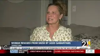 Woman rescued from snow by good Samaritans