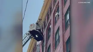 Workers rescued after scaffolding collapse in downtown Cleveland