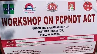 WORKSHOP ON PCPNDT ACT | COLLECTOR VELLORE |  @news24tv10