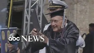 World War II Navy veteran graduates from college