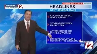 WPRI 12 Weather Now 2/2/26  Dry Week Ahead, No Major Storms