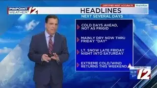 WPRI 12 Weather Now 2/3/26  Bitter Cold Air Returns This Weekend