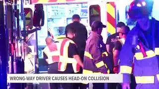 Wrong-way driver causes head-on collision on the northwest side