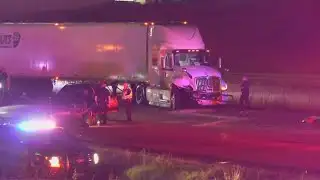 Wrong-way driver crashes into 18-wheeler truck