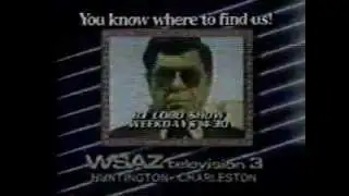 WSAZ-3, Huntington, WV, Station ID, 1986