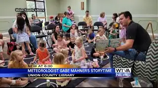 WTVA’s Gabe Mahner reads to preschoolers in Union County
