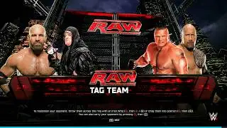 WWE 2K25 FULL MATCH - Goldberg & Undertaker vs. Lesnar & Rock - Legacy vs. Dominance!