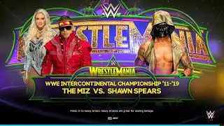 WWE 2K25 FULL MATCH - The Miz vs. Shawn Spear - Falls Count Anywhere Showdown