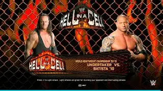 WWE 2K25 - Undertaker vs. Batista - Hell in a Cell - World Title Match - Legend vs. Legend