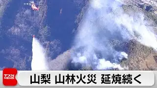 Yamanashi forest fire continues to spread, burning 16 hectares