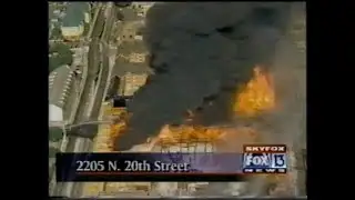 Ybor City (Tampa) Fire - Fox 13 News reporting, May 19. 2000