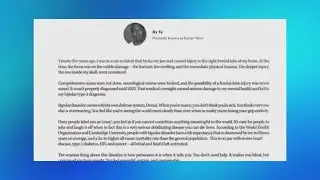 Ye apologizes for antisemitic comments, blames brain injury