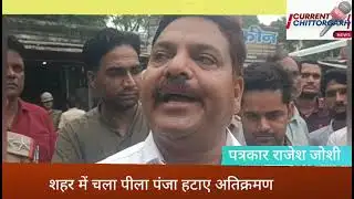 Yellow paw moved in the city to remove encroachment