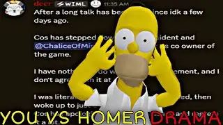 You VS Homer Has Drama Now