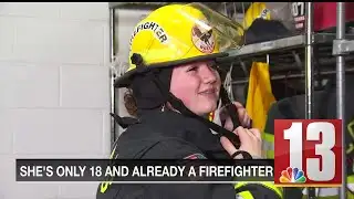 Young, female firefighter breaking barriers in Albany County