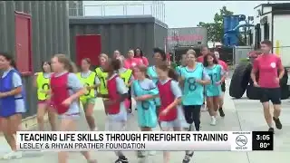 Young girls learn life skills through firefighter training