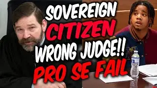 Young Sovereign Citizen Tries His Script On The WRONG Judge!  Instant Pro Se FAIL!