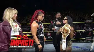 ZARIA SHOCKS TNA Knockouts Champion with Bold Genesis Challenge at Impact!