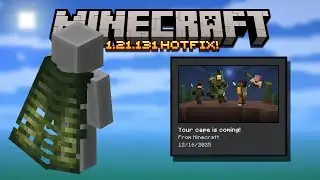 ZOMBIE CAPE NEWS, BLOCK ERROR FIXED! Minecraft Bedrock 1.21.131 Hotfix!